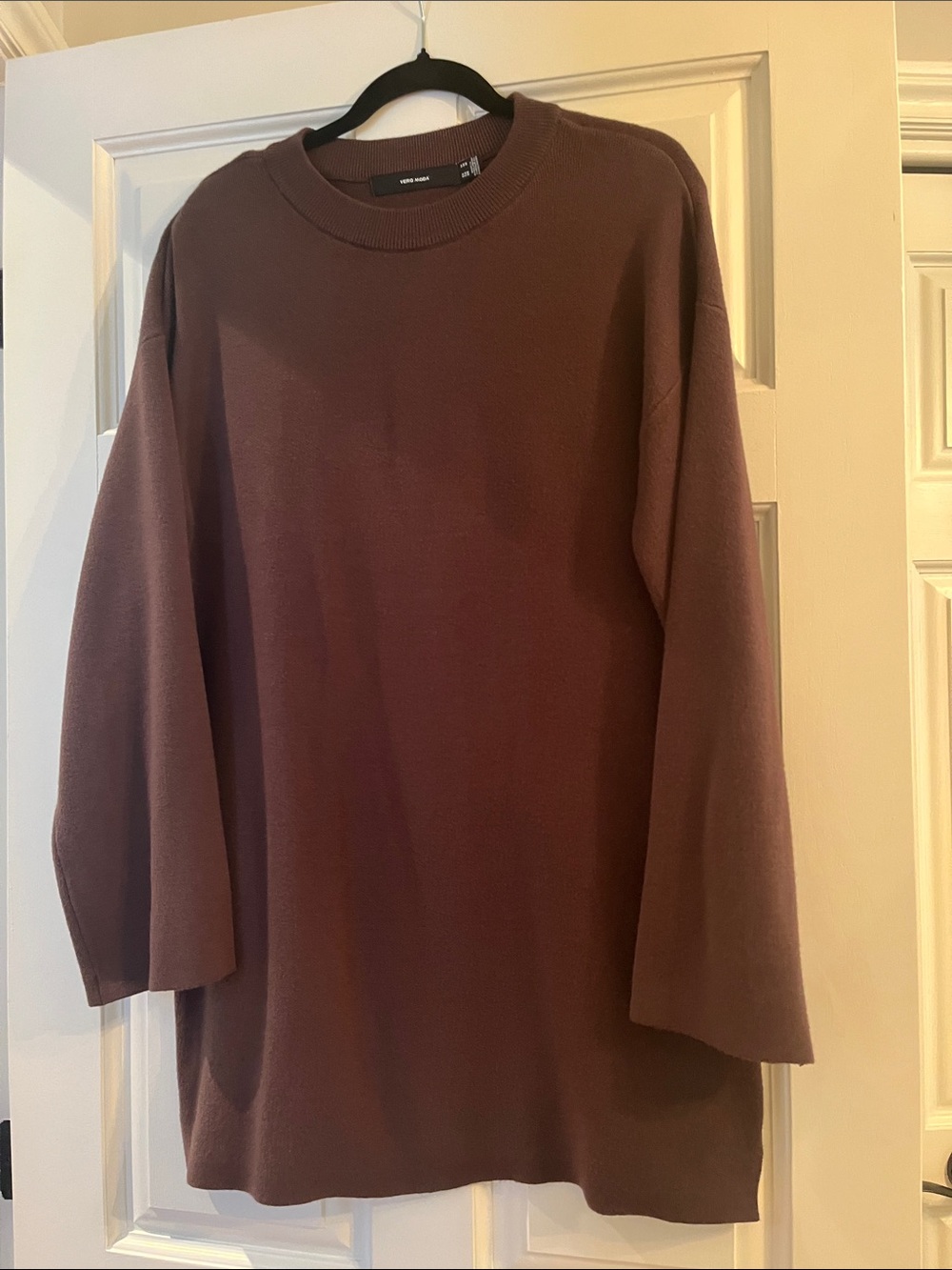 Vero Moda Women's Crewneck Sweater in Chocolate Brown